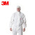 3M 4545白色带帽防护服 防粉尘颗粒物喷溅柔软透气舒适 XXL码*1件