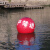 驭舵浮球航道警示浮标浮球水上塑料串联穿心ABS海上船防撞养殖浮球体 浅黄色