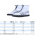 鞋套多彩色加厚防滑防水雨鞋套pvc户外雨天防雨鞋套厂家批发定制七天内发货 蓝白2XL码(43-44,31.5CM)
