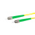 蓝邮 光纤跳线 ST-ST 单模单芯 黄色 10m ST/UPC-ST/UPC-10M