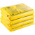 加厚垃圾袋黄色垃圾袋废物袋平口式手提式塑料袋 120*140（100只）