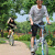 永久7变速20英寸折叠自行车快装型高碳钢车架成人男女式学生单车城市通勤车 YE2013 活力粉