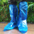 一次性鞋套防水防滑下雨天加厚耐磨透明塑料长筒脚套室外防雨神器 成人特厚长筒鞋套白色(5双)