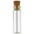 50只胶塞透明玻璃小瓶许愿实验用容器取样瓶卡口西林瓶分装瓶 2.2*7CM玻璃瓶(胶塞)18ML 50只装