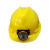救援安全帽带头灯 抢险头盔充电安全帽矿工帽带灯安全帽矿灯盔煤矿工专 矿灯+PE蓝色安全帽