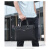 袋鼠（KANGAROO）新款男包牛津布横款男士手提包单肩斜挎包商务休闲公文包电脑背包 M662-2 蓝色横款 14寸