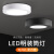 佛山照明（FSL）LED超薄明装筒灯天花吊顶射灯客厅过道孔灯玄关灯4寸12W（开孔135mm）白光6500K（白壳）