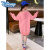 迪士尼（Disney）女童卫衣秋装2023新款洋气儿童装网红中长款女孩韩版连帽上衣秋季 粉红卫衣 120cm(120cm)