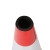 橡胶路锥雪糕筒 塑料锥形帽桶 反光安全路障伸缩圆锥 警示牌柱隔离墩 橡胶-高70cm-重3.8斤
