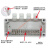 定制分线盒电线 户外防水接线盒带端子ABS塑料防水盒10P20P30P电 10P灰盖110*75*40