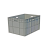 超大物流箱周转箱塑料长盒子仓库中转箱灰色养鱼养龟专用箱过滤箱 EU600*400*230 HDPP蓝色