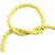 凯夫拉绳高温防火阻燃帆船绳耐磨编织纤维圆绳芳纶安全绳 黄色16MM/米