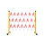 伸缩围栏可移动式隔离护栏绝缘电力施工围栏道路安全防护 玻璃钢管式红白色1.2m高可伸3m
