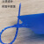 安达通 标签牌 物流扎带PVC塑料快递插地挂签吊牌挂牌标识标记 蓝色100*80mm【含100只】