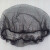 一次性网眼帽圆帽尼龙发网黑色网帽头罩工厂参观头套透气厨房 白色100只/包