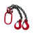 京棣工品 起重吊链 钢铁链 吊索行车吊车吊链 单位：个 3吨2.5米4钩 