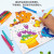AMOS韩国儿童画笔蜡笔油画棒水彩玻璃笔欧盟双认证六一礼物 5支随机水彩笔