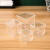 集华世 正方形塑料透明包装盒商用货品收纳展示盒【12*12*12cm/10个】JHS-1723