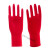 套装红色玫瑰橡胶家务洗衣洗碗清洁防水手套 洗碗胶皮手套 S（小号） 红色5双装