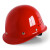 啸傲国标工地安全帽透气男建筑施工加厚玻璃钢领导工人头盔 圆顶玻W 红色