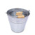 镀锌桶垃圾大容量铁皮水桶便携手提白铁皮桶大号铁通防汛镀锌桶 8L