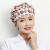 棉厨师帽女可调节厨房做饭防油烟餐厅工作帽防掉发卫生护士帽子 (红色草莓)韩版