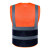 9F透气网布款反光背心马甲建筑工地环卫施工反光衣可定制印字 透气款-拼色橙色