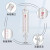 玻璃双层恒压滴液漏斗4F四氟玻璃活塞节门阀门夹套分液漏斗25/50/100/250/500/2000 25ml 19*19