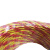 特变电缆 铜芯聚氯乙烯绝缘绞型连接用C级阻燃软电线 红色+黄色 导体结构84/0.15 100米