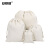 安赛瑞 帆布抽绳袋 束口棉布收纳袋 环保面粉米袋12×15cm 白色空白 2A00226