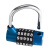 苏识 ZCU665蓝 五位密码锌合金U型密码锁短梁（计价单位：个）蓝