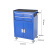 张氏艺佳 双抽工具柜（不带背板）蓝色1.0 汽修五金车间抽屉式多功能移动工具箱维修柜