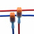 硬线专用橙色T2 接线端子接线器快接头免破线 t型接线端子分线卡 军绿色