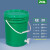 尚留鑫 手提塑料桶20L绿色带龙头水桶加厚储水洗手桶