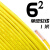 千石国标阻燃BVR1 1.5 2.5 4 6平方软多股铜芯家装电线铜线零剪 6平方 单皮软线(1米)黄色