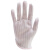 定制双拼条纹手套无尘防滑加厚四指五指点胶PU手套  L 款式三 白边手套一只价格