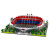 帝昂卡塔尔世界杯乐微型积木小颗粒世界杯皇马曼联足球场模型拼装高难 9912-3圣西罗米兰球场3800片 2米灯饰