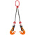 适配钢板吊钩吊具夹具模锻L型起重钳钢板专用吊钩夹子 2.5吨*3米（开口0-35mm）