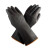 安小侠 双塔耐酸碱手套加长厚款型乳胶手套 35cm黑色1双