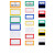 磁性标签强磁吸铁石标牌物料卡货架标识牌磁片材料卡文件柜标牌  50个起批 40*60 黄色 3天 28*51 蓝色