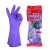 东亚手套 绒布保暖橡胶手套 808-2 L 紫色 1副 紫色 L 