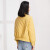 易菲（YIFINI）短款棉衣棉服立领多色时尚街头宽松棉外套女大口袋设计2110L910 黄色 0M