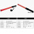 铸固 交通指挥棒 夜间LED闪光棒手持消防应急疏散照明棒  54cm红色 充电款（带充电线）