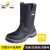 代尔塔（DELTAPLUS）301405经典系列安全靴 防砸、耐磨、耐油、SRC级防滑黑色 43码
