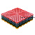 千石洗车房地格栅板美容店塑料垫块网格网防滑垫地垫地面排水拼接板 40*40(厚度2公分) 红色