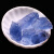 帛灵 天然蓝萤石原石摆件水晶矿石儿童宝石标本石毛料大蓝色石头 蓝萤石【骨干】50克2-3个