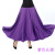 月袖新款民族风广场舞服装长裙女夏新半身裙藏族舞蹈服装 紫色长裙 M