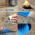 天泽旺 1.6mm(蓝色石纹)实心全塑加厚地板革 PVC地板贴地胶水泥地专用耐磨工程革塑胶自粘 20米长*2米宽/卷