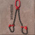 起重链条吊索具卸钢筋钢管吊具吊钩吊环捆绑吊链吊装工具锰钢索具 2吨5米1根(8MM粗)
