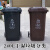 户外环卫垃圾桶大号厨余有害其他可回收垃圾分类带盖大型北京工业 100L红色：带轮带盖（有害垃圾）